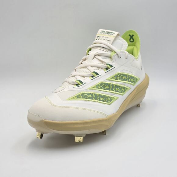 Adidas Adizero Impact MHA Men’s Sz 9 Baseball Cleats JQ8233 White Pulse Lime main image 8